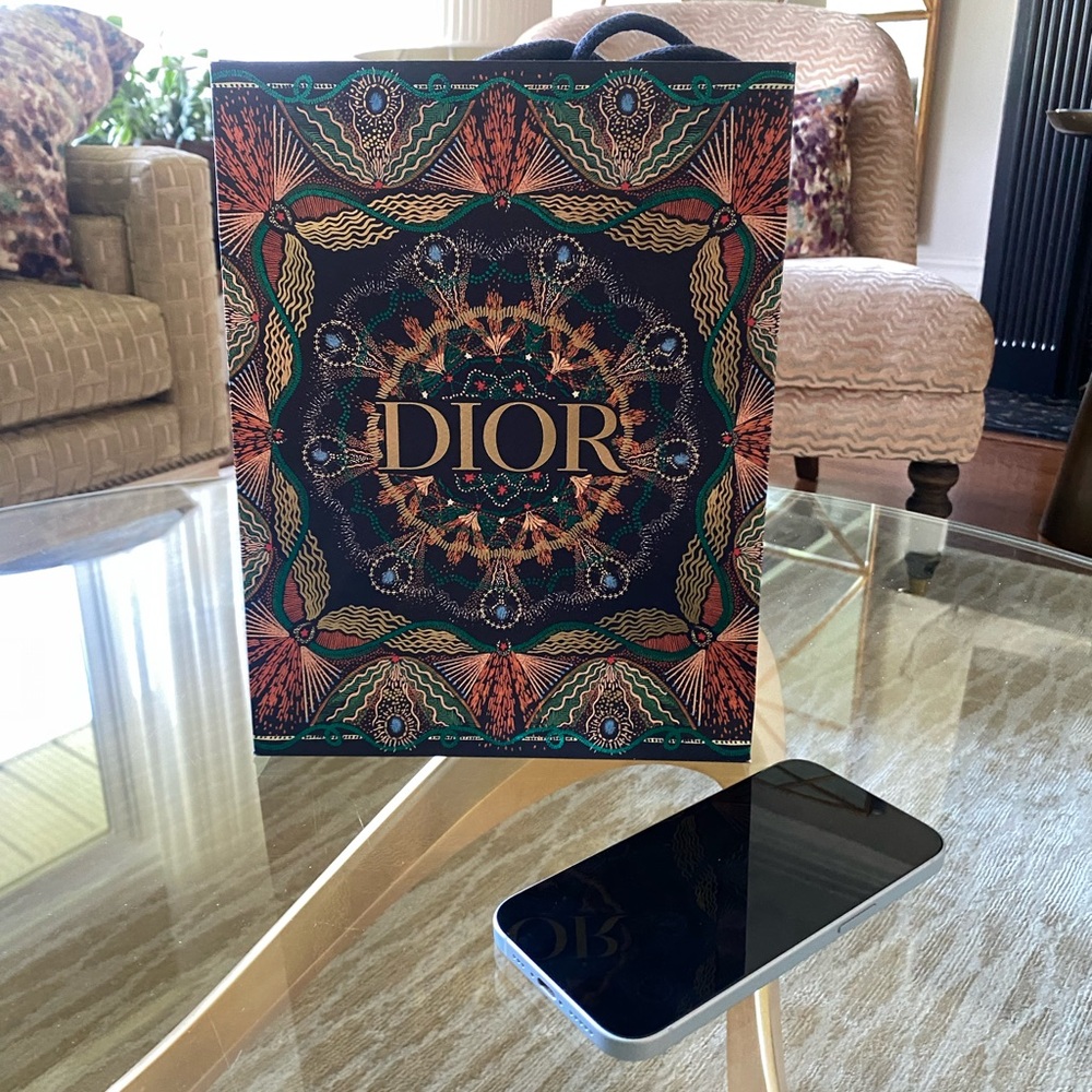 Dior Multicolor Patterned Gift Bag
